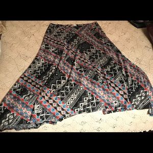 Super soft mid calf length fully lined skirt